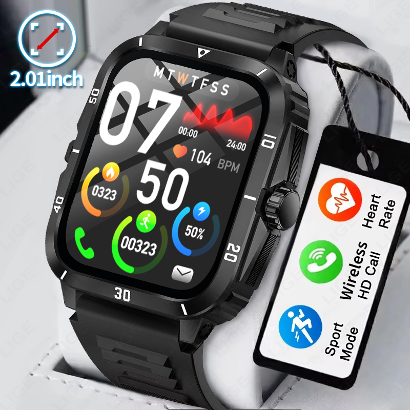 Smartwatch Latest Watches For Men - 2.01 Schermo Smart Watch Chiamata Bluetooth