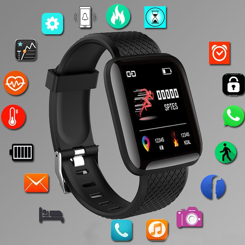 Smartwatch Square Watches For Men - Sport Smartwatch Bracciale fitness Controllo musicale