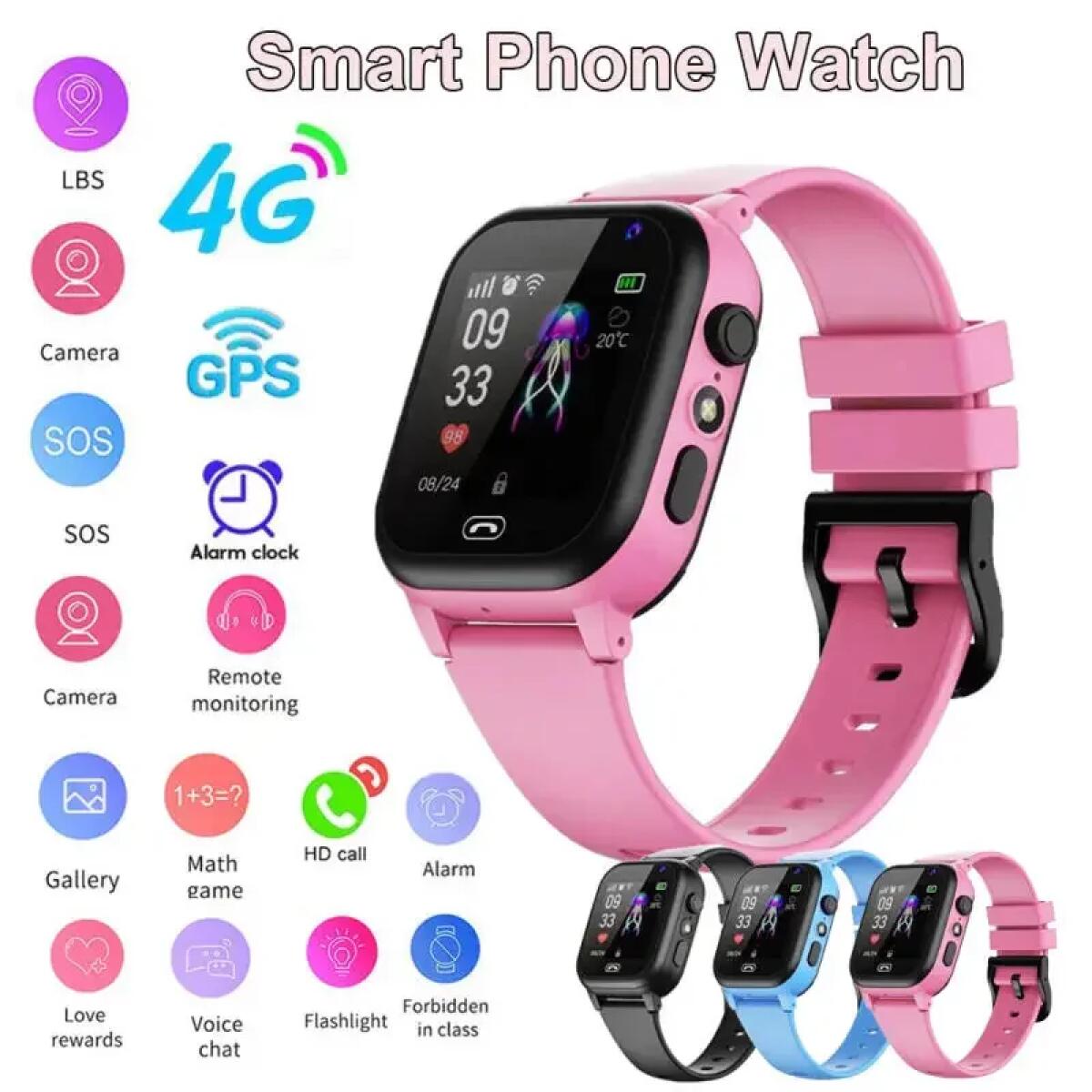 Smartwatch Digital Watches For Kids - Smart Watch per bambini 4G multifunzionale