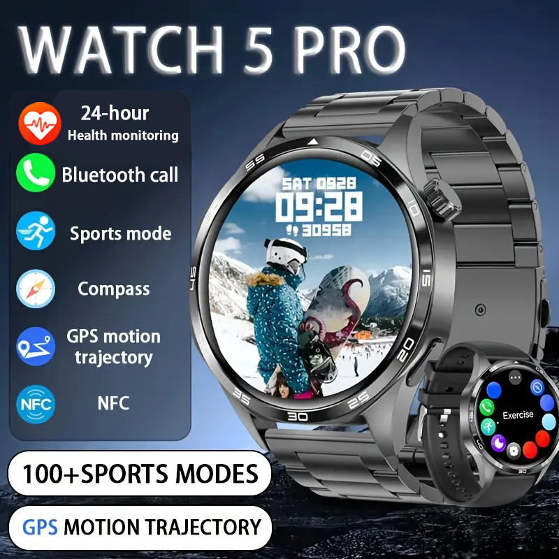 Smartwatch Watches Gift For Men - BOXUXING Nuovo Smartwatch 5 Pro GPS