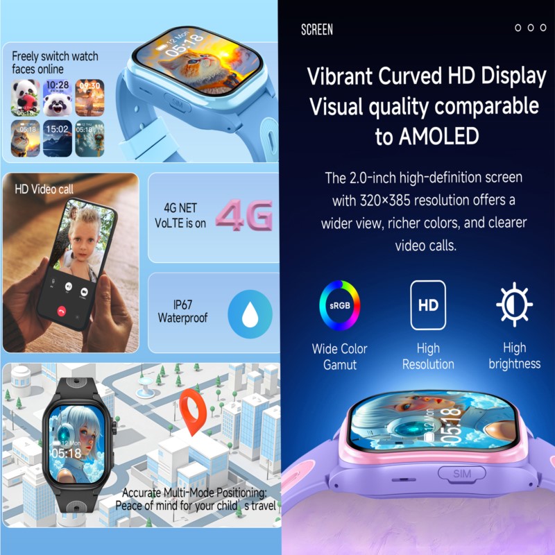 Smartwatch 4G per Bambini con  - Smartwatch Digital Watches For Kids recensione e prezzo