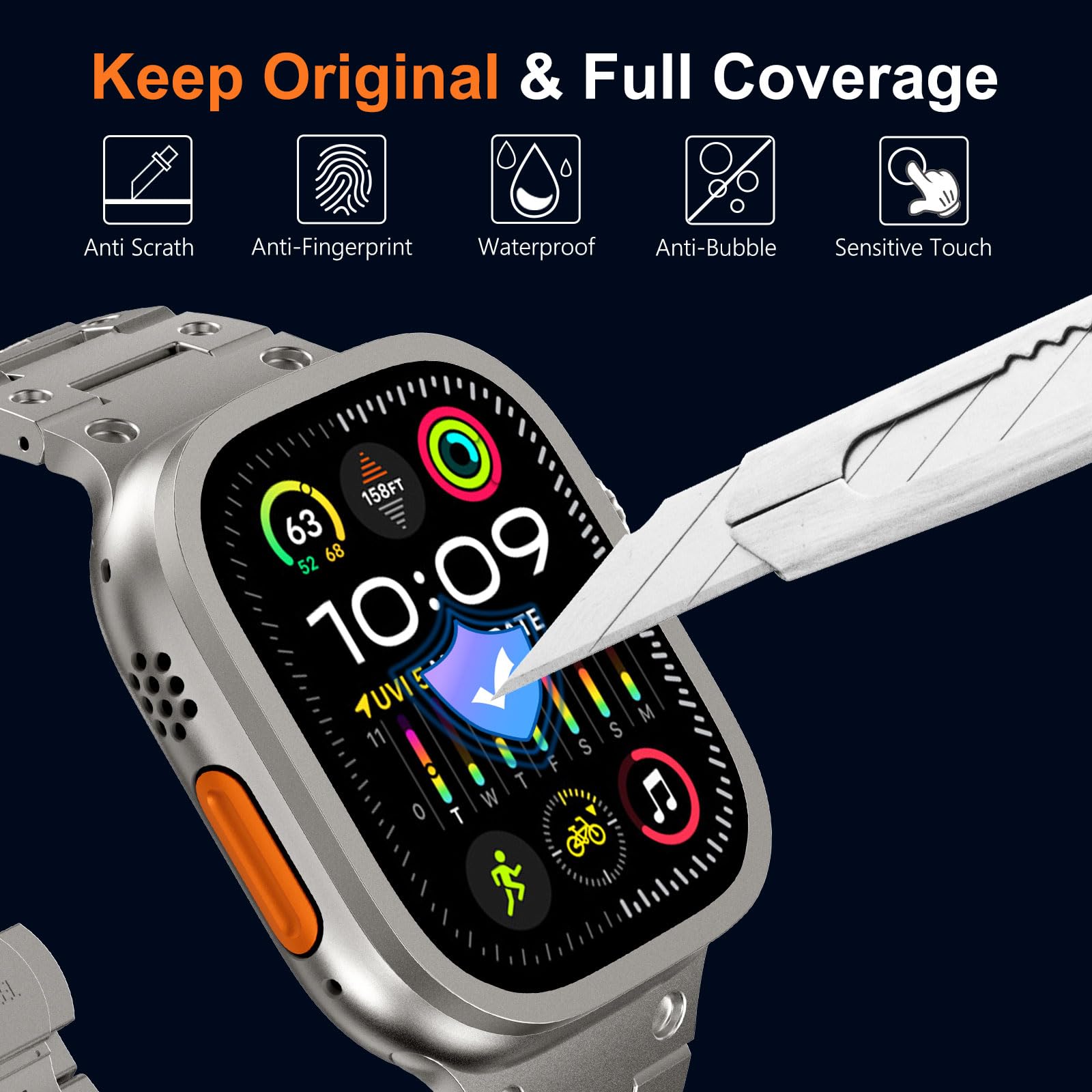 Vetro temperato per Apple Watc - Smartwatch Watches Gift For Men recensione e prezzo