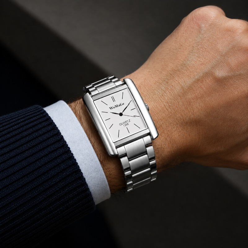 Orologio da Uomo Elegante con  - Smartwatch Square Watches For Men recensione e prezzo