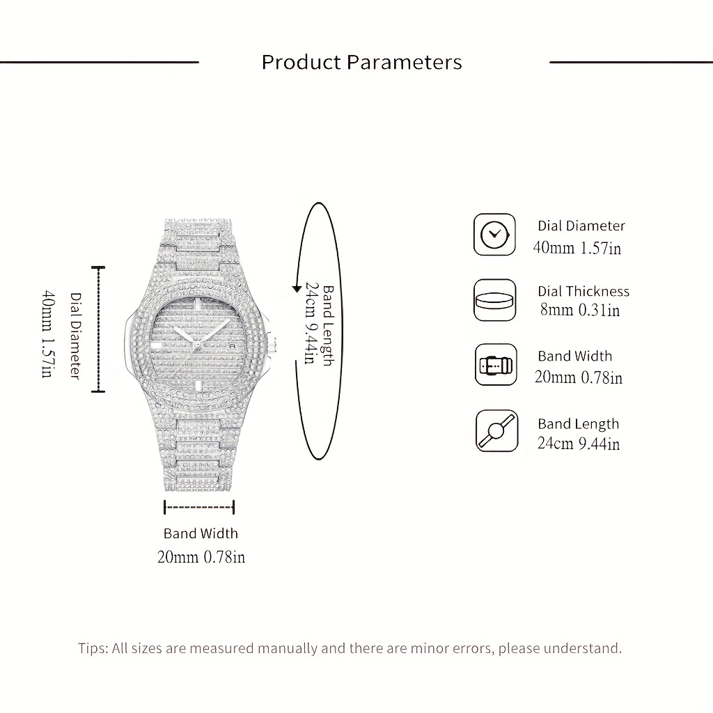 1pc popolare hip hop pieno di  - Minimalist Thin Watch recensione e prezzo