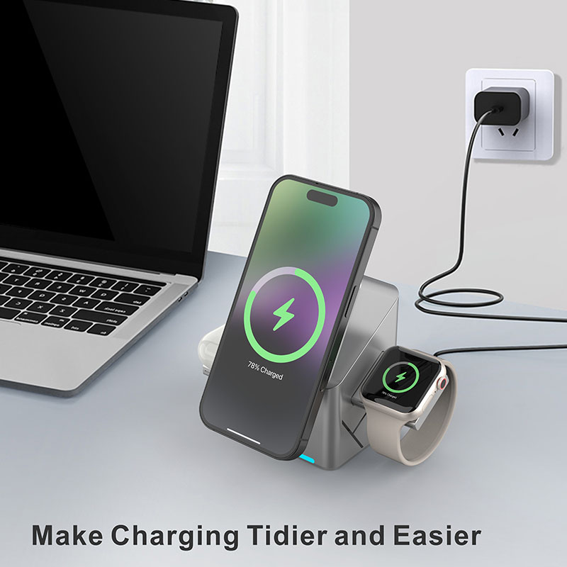 Caricatore Wireless 3 in 1 Qi2 - Smartwatch Apple Watch recensione e prezzo