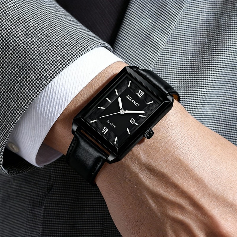 Orologi da Uomo in Pelle Casua - Smartwatch Square Watches For Men recensione e prezzo