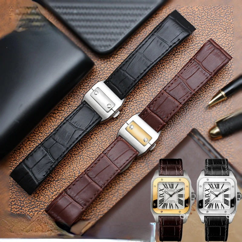 Cinturino in vera pelle per Ca - Cartier Watch Santos recensione e prezzo