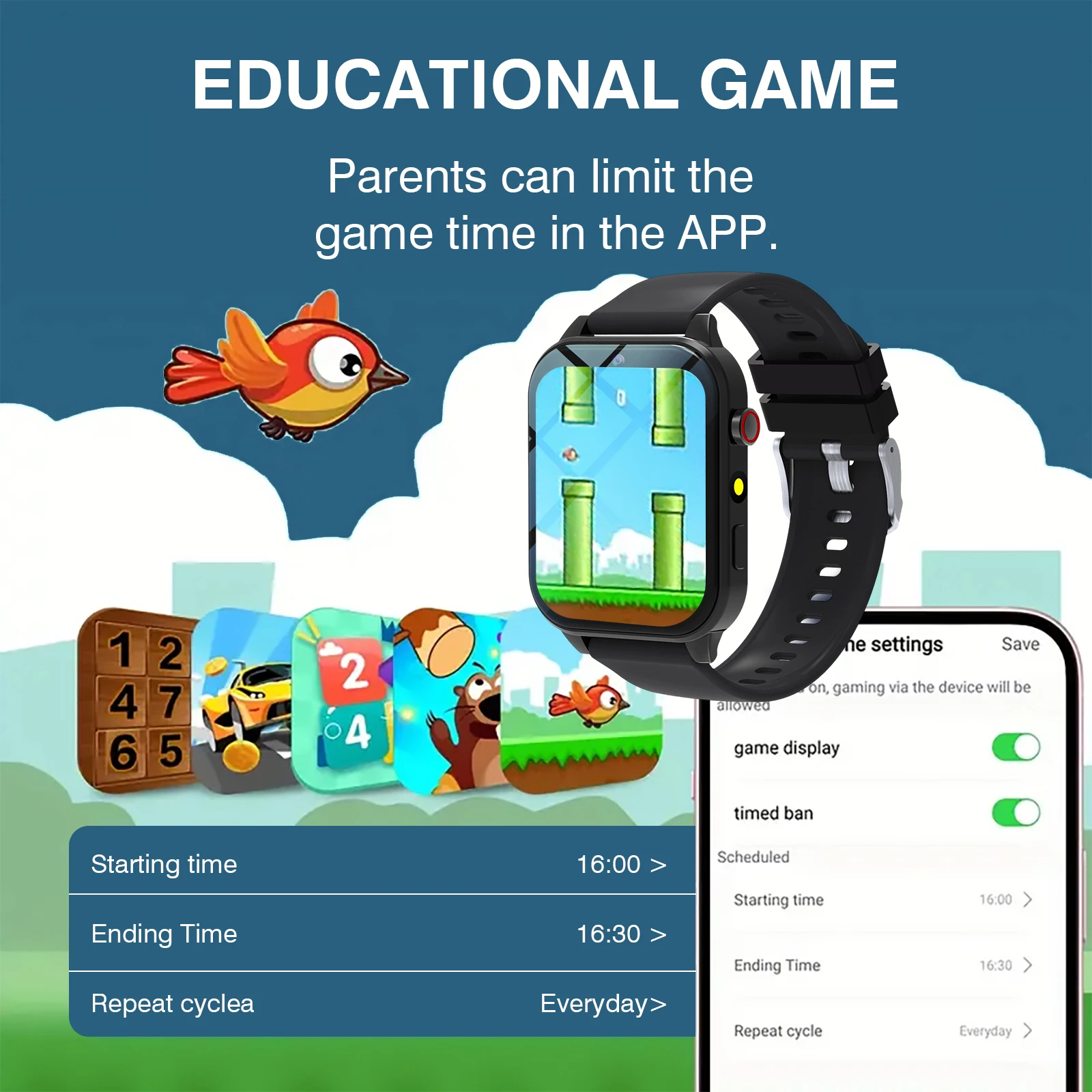Orologio intelligente per bamb - Smartwatch Digital Watches For Kid Boy With Alarm recensione e prezzo