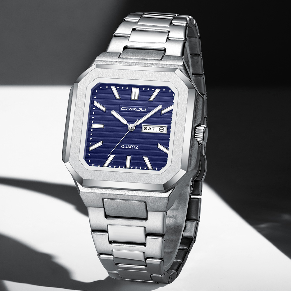 Orologio da uomo CRRJU casual  - Smartwatch Square Watches For Men recensione e prezzo